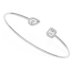 Messika My Twin Toi & Moi 18ct White Gold Diamond Bangle