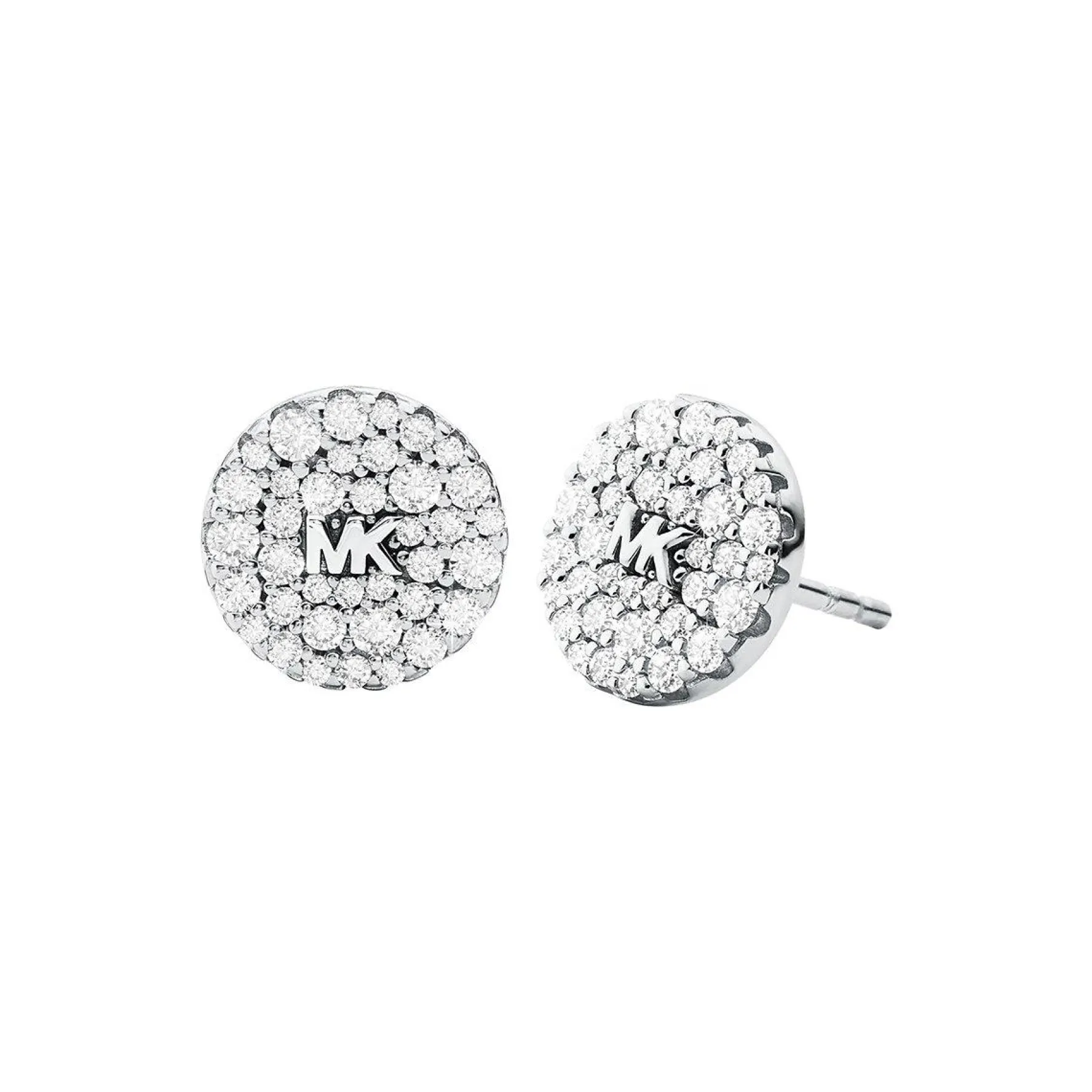 Michael Kors Brilliance Silver Cubic Zirconia Stud Earrings