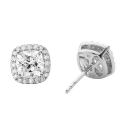 Michael Kors Brilliance Silver Cubic Zirconia Stud Earrings