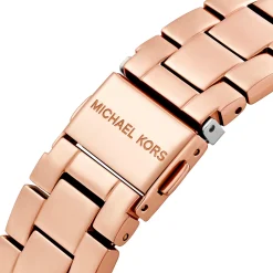 Michael Kors Bryant 37mm Rose Gold Tone Crystal Chronograph Ladies Watch