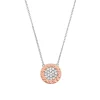 Michael Kors 14ct Gold Tone Silver Cubic Zirconia Necklace