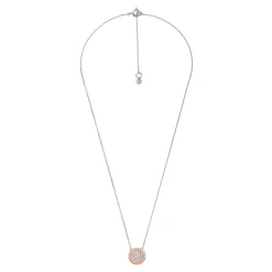 Michael Kors 14ct Gold Tone Silver Cubic Zirconia Necklace