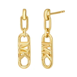 Michael Kors 14ct Yellow Gold Plated Drop Earrings