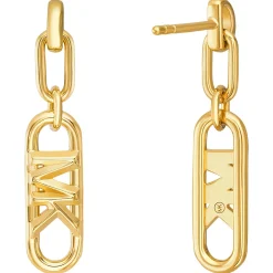 Michael Kors 14ct Yellow Gold Plated Drop Earrings