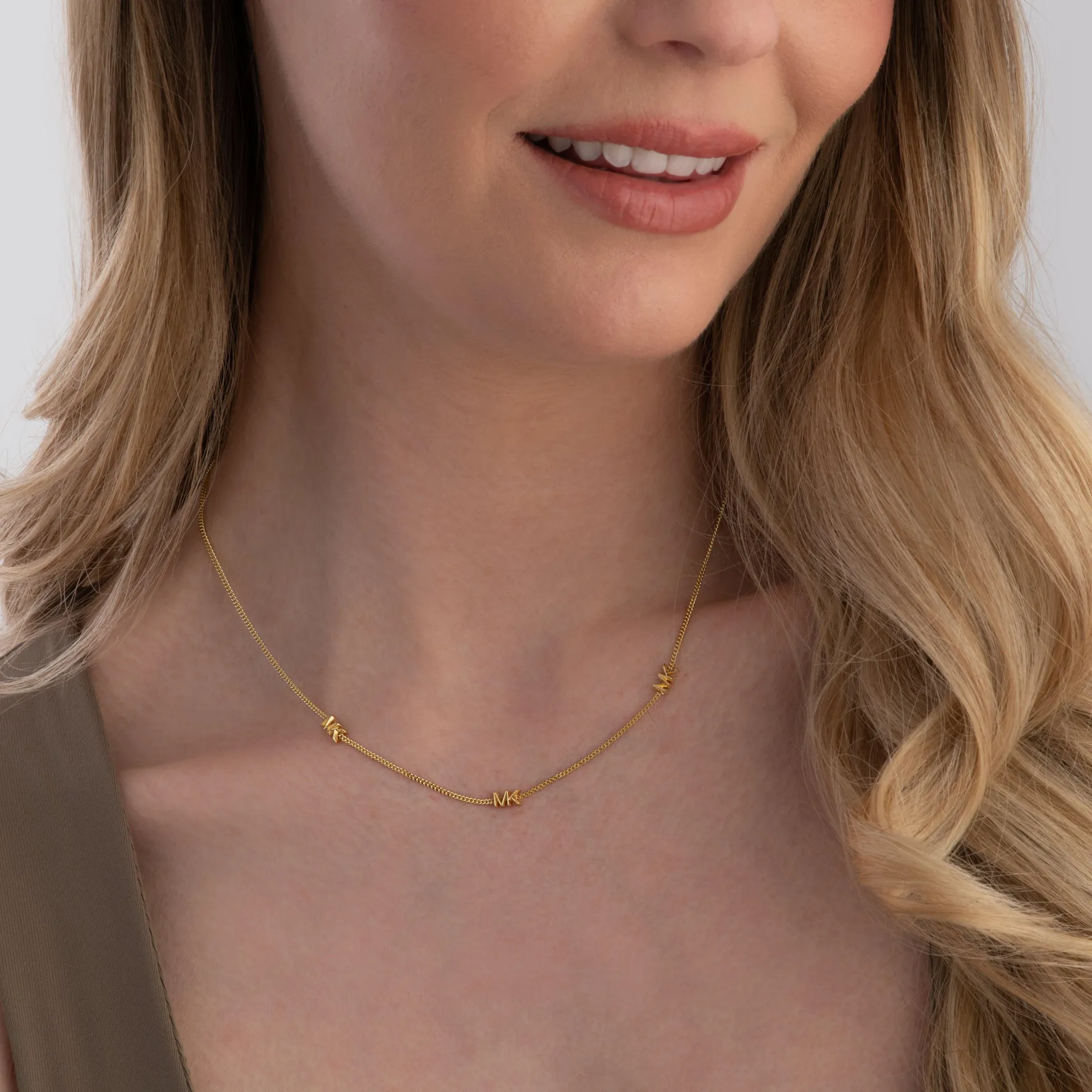 Michael Kors 14ct Yellow Gold Plated Ladies Necklace