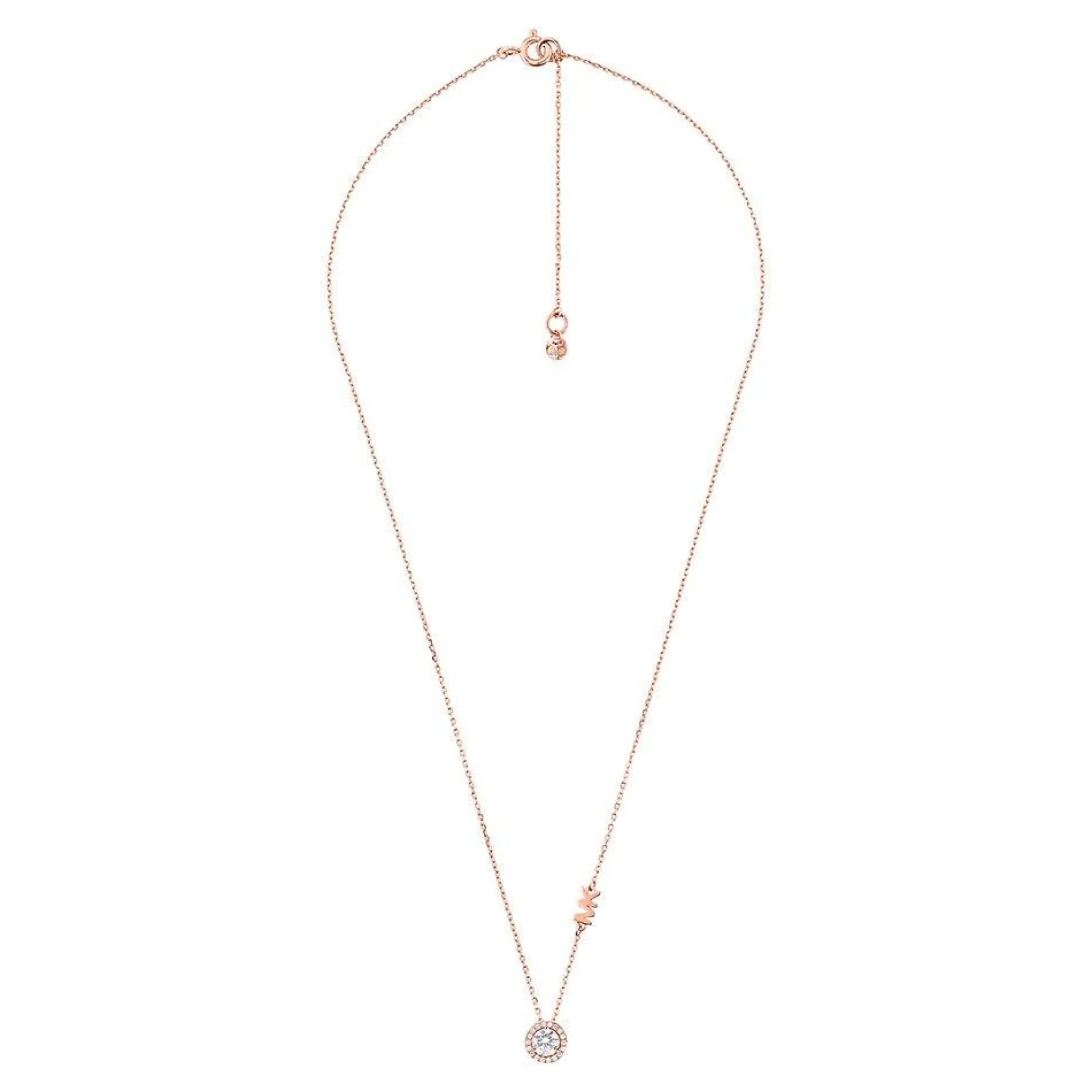 Michael Kors Custom 14ct Rose Gold Plated Necklace