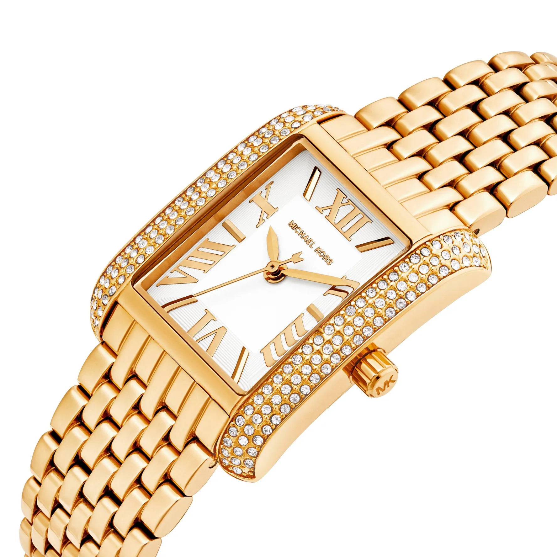 Michael Kors Emery 27mm Yellow Gold Tone Crystal Ladies Watch