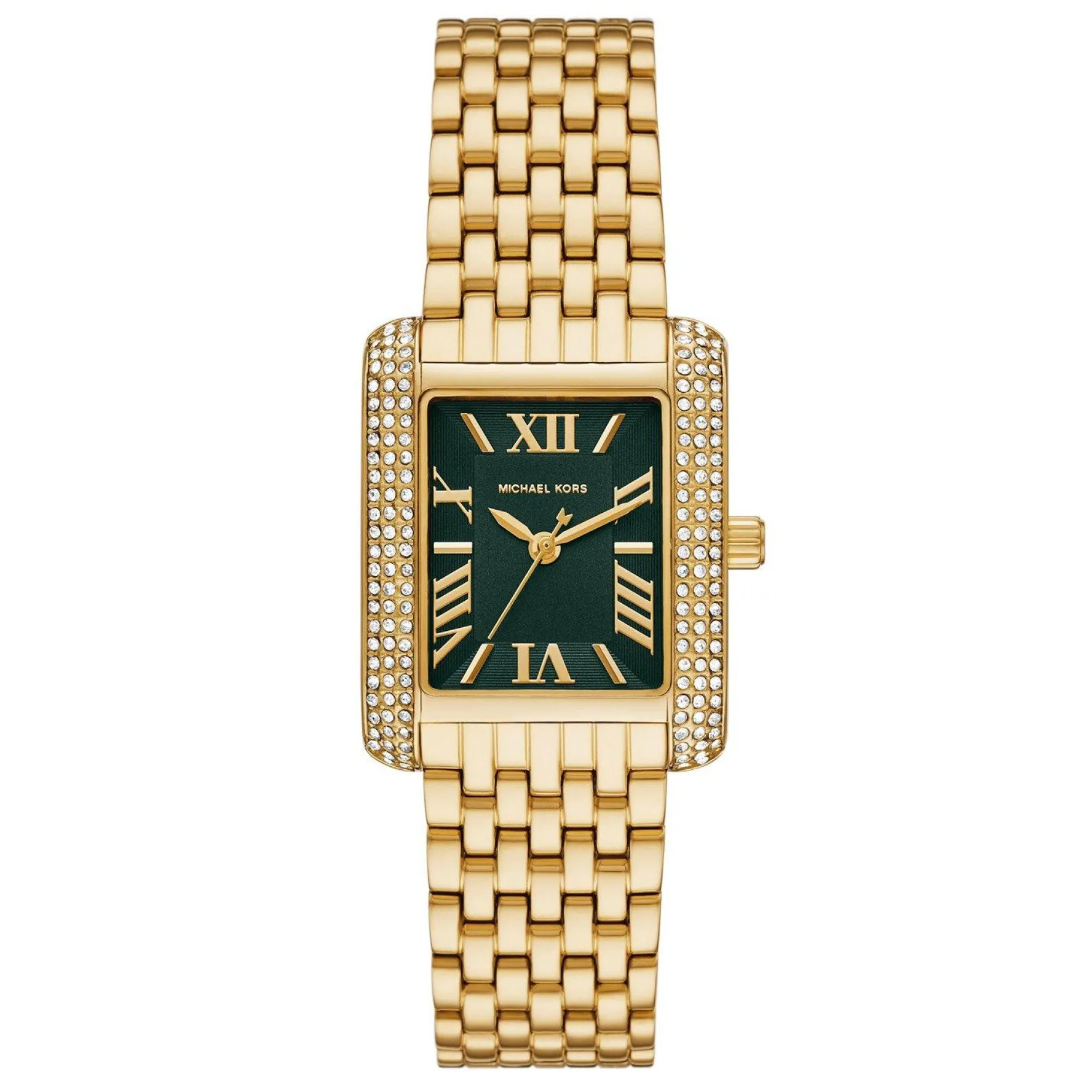 Michael Kors Emery 33mm Yellow Gold Tone Crystal Ladies Watch