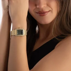 Michael Kors Emery 33mm Yellow Gold Tone Crystal Ladies Watch