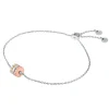Michael Kors Exclusive Silver 14ct Rose Gold Plated Ladies Bracelet
