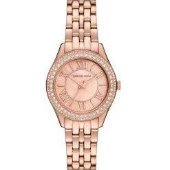 Michael Kors Harlowe 33mm Rose Gold Tone Crystal Ladies Watch