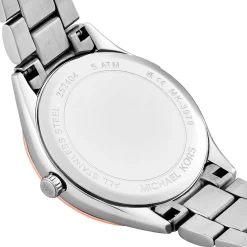 Michael Kors Lauryn Mini 33mm Stainless Steel and Rose Gold Tone Crystal Ladies Watch