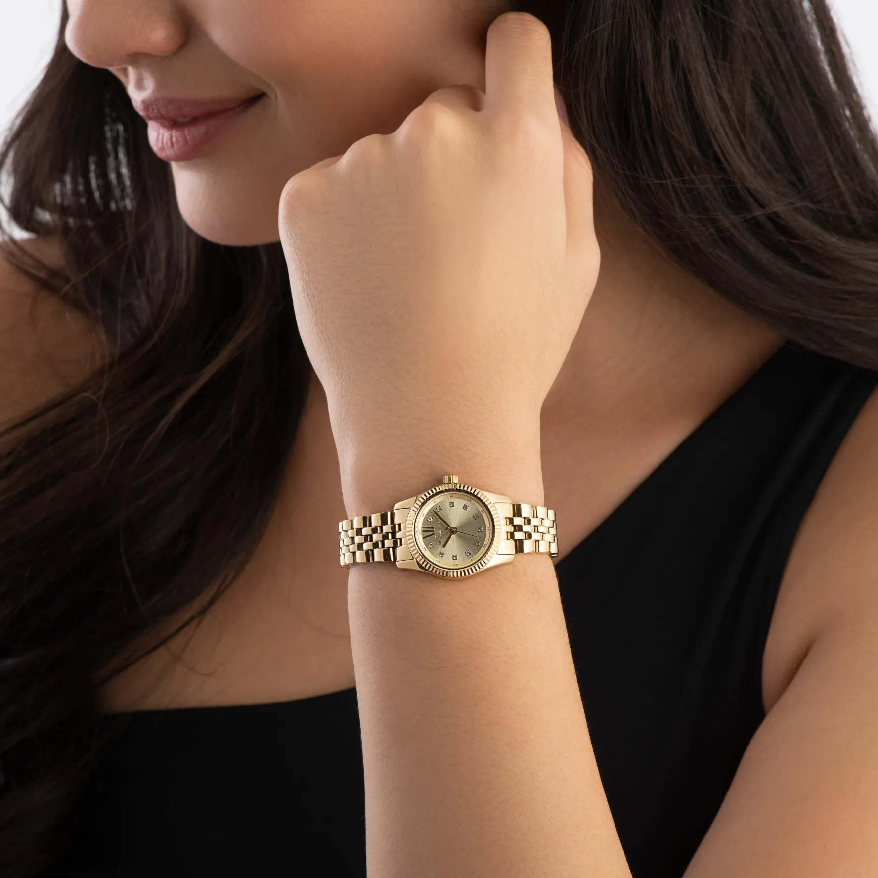 Michael Kors Lexington 26mm Yellow Gold Tone Ladies Watch