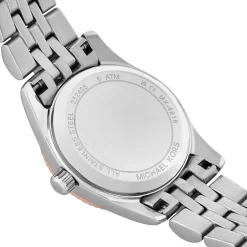 Michael Kors Lexington 26mm Stainless Steel and Rose Gold Tone Ladies Watch and Bracelet Set