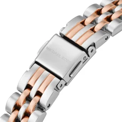 Michael Kors Lexington 26mm Stainless Steel and Rose Gold Tone Ladies Watch and Bracelet Set