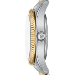 Michael Kors Lexington 26mm Stainless Steel and Yellow Gold Tone Watch and Crystal Bracelet Set