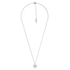 Michael Kors Love Silver Cubic Zirconia Heart Pendant