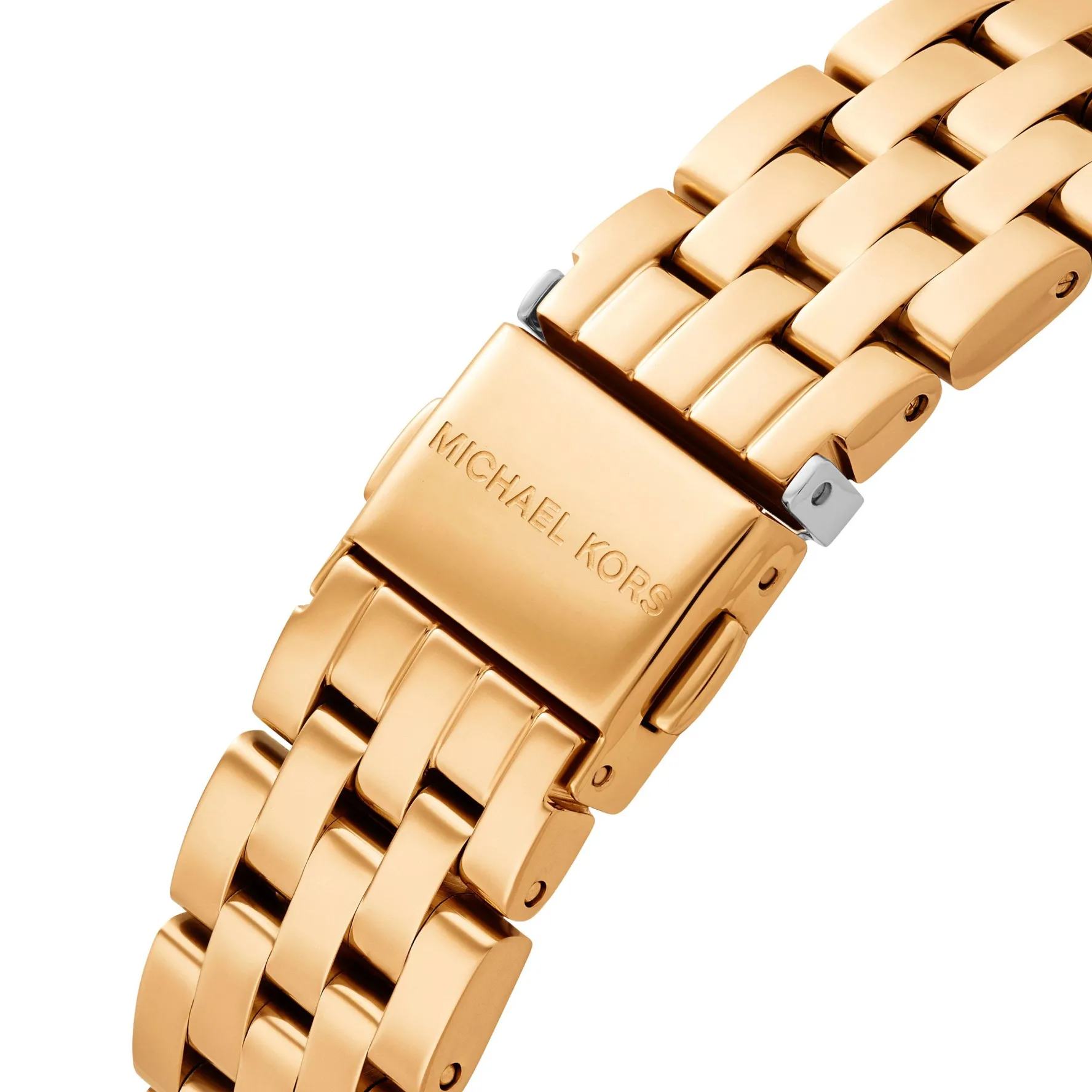 Michael Kors Mini Bryant 35mm Yellow Gold Plated Chronograph Crystal Ladies Watch