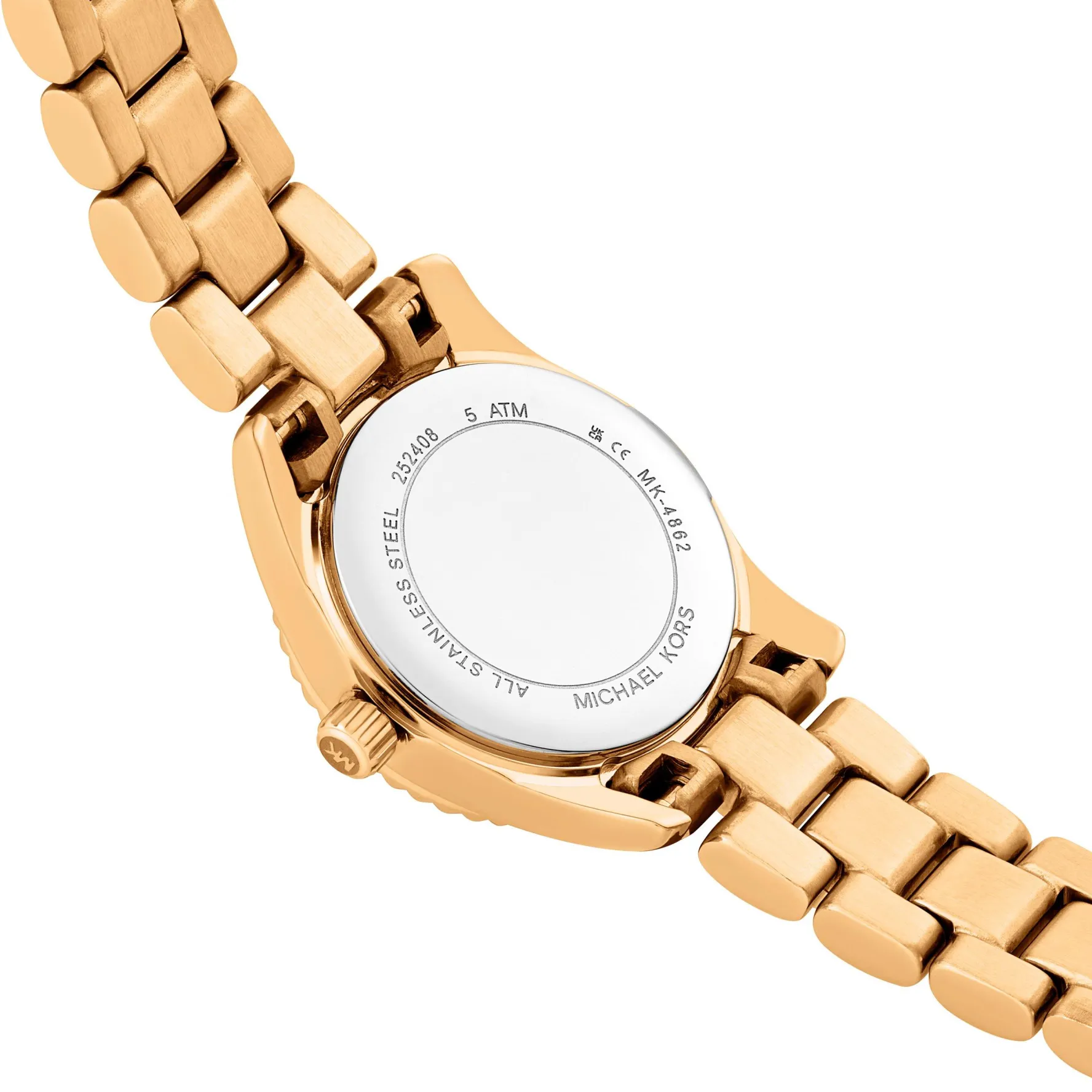 Michael Kors 19mm Yellow Gold Tone Crystal Ladies Watch