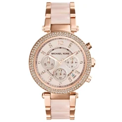 Michael Kors Parker 39mm Rose Gold Tone Chronograph Ladies Watch