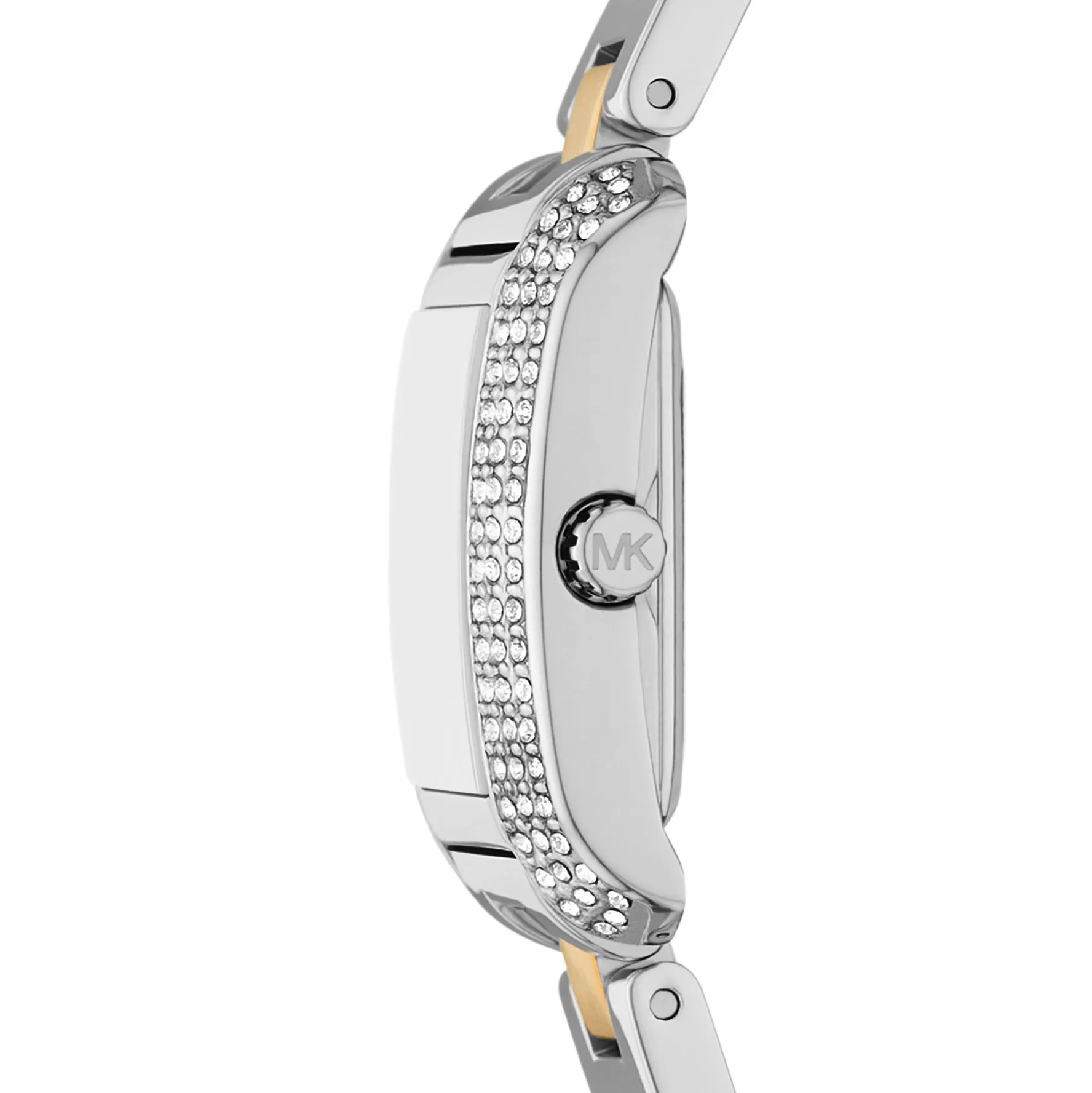 Michael Kors Petite Emery 25mm Stainless Steel and Yellow Gold Tone Crystal Ladies Watch