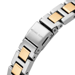 Michael Kors Petite Emery 25mm Stainless Steel and Yellow Gold Tone Crystal Ladies Watch