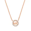 Michael Kors Rose Gold Plated Cubic Zirconia Necklace