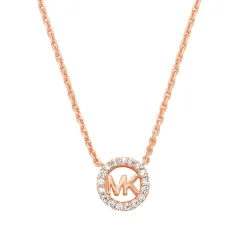 Michael Kors Rose Gold Plated Cubic Zirconia Necklace