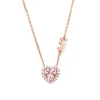 Michael Kors Rose Gold Tone Brilliance Heart Pendant