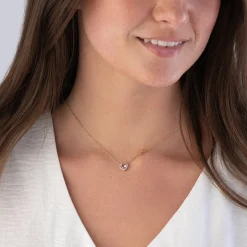 Michael Kors Rose Gold Tone Brilliance Heart Pendant