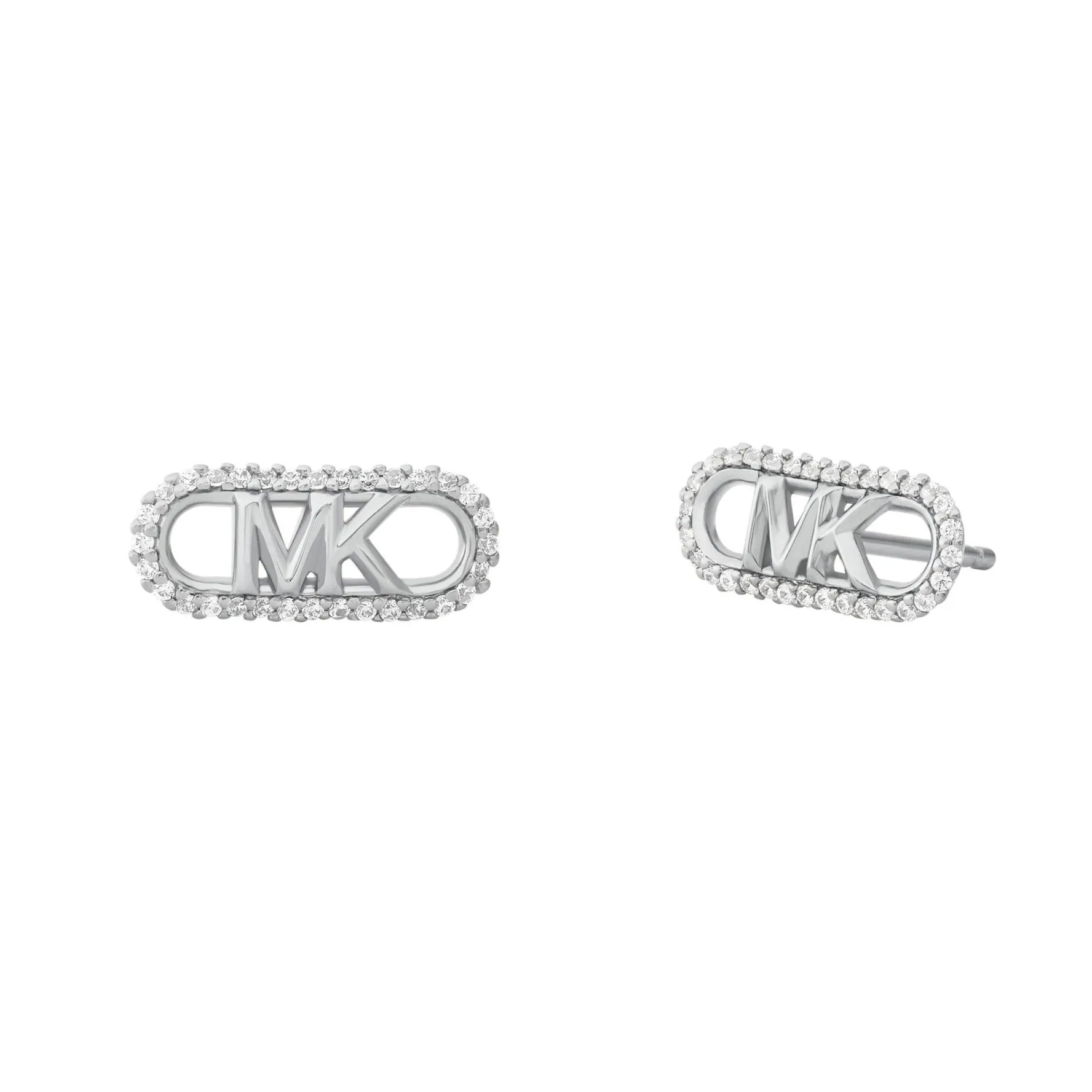 Michael Kors Silver Cubic Zirconia Stud Earrings