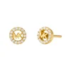 Michael Kors Yellow Gold Plated Cubic Zirconia Stud Earrings