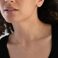 Michael Kors Yellow Gold Plated Cubic Zirconia Necklace