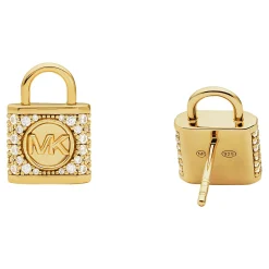 Michael Kors Yellow Gold Plated Cubic Zirconia Stud Earrings
