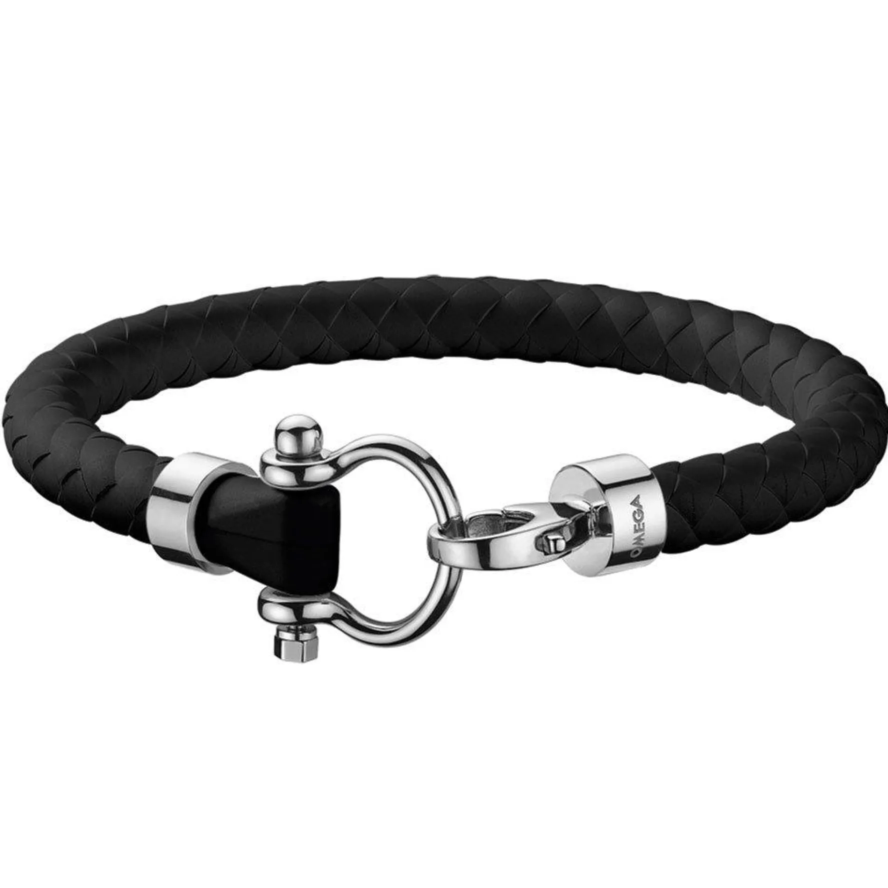 OMEGA Black Rubber Bracelet