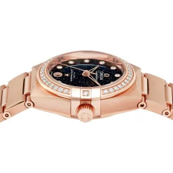 OMEGA Constellation 29mm 18K Rose Gold Diamond Automatic Ladies Watch