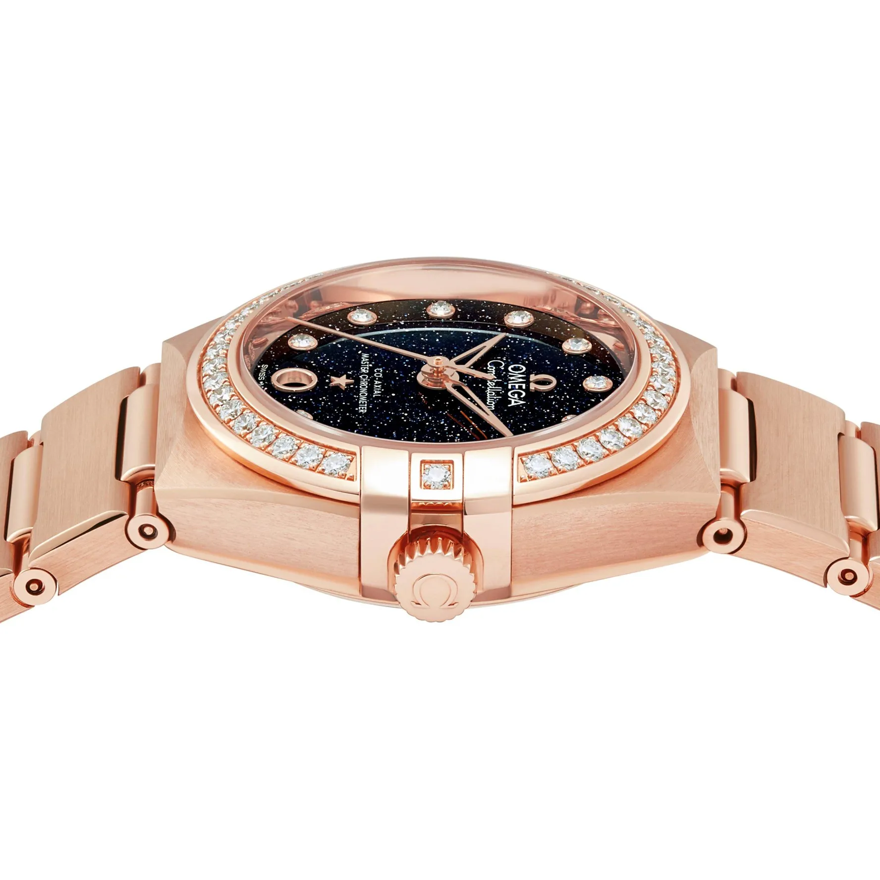 OMEGA Constellation 29mm 18K Rose Gold Diamond Automatic Ladies Watch