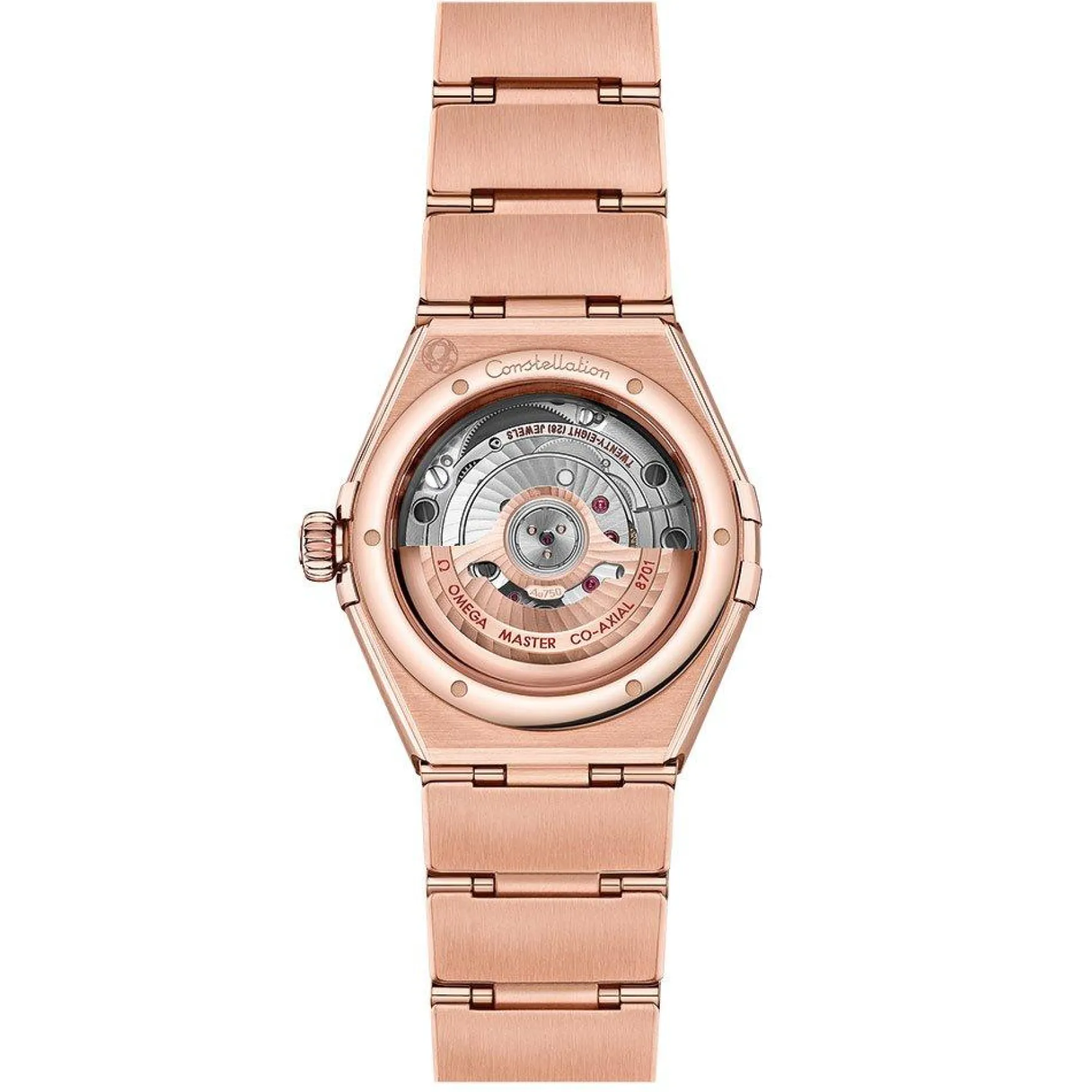 OMEGA Constellation 29mm 18K Rose Gold Diamond Automatic Ladies Watch
