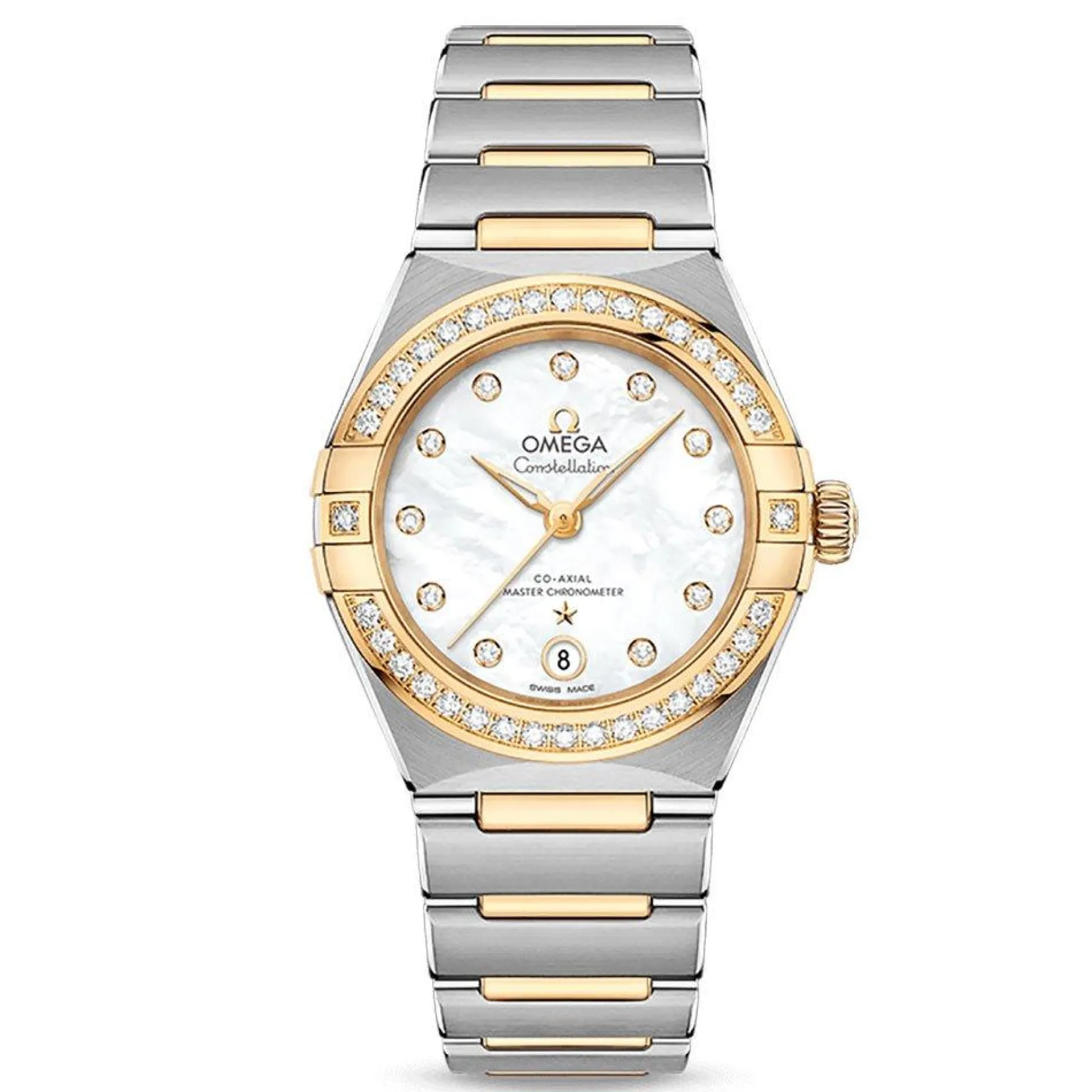 OMEGA Constellation 29mm 18K Gold Diamond Automatic Ladies Watch