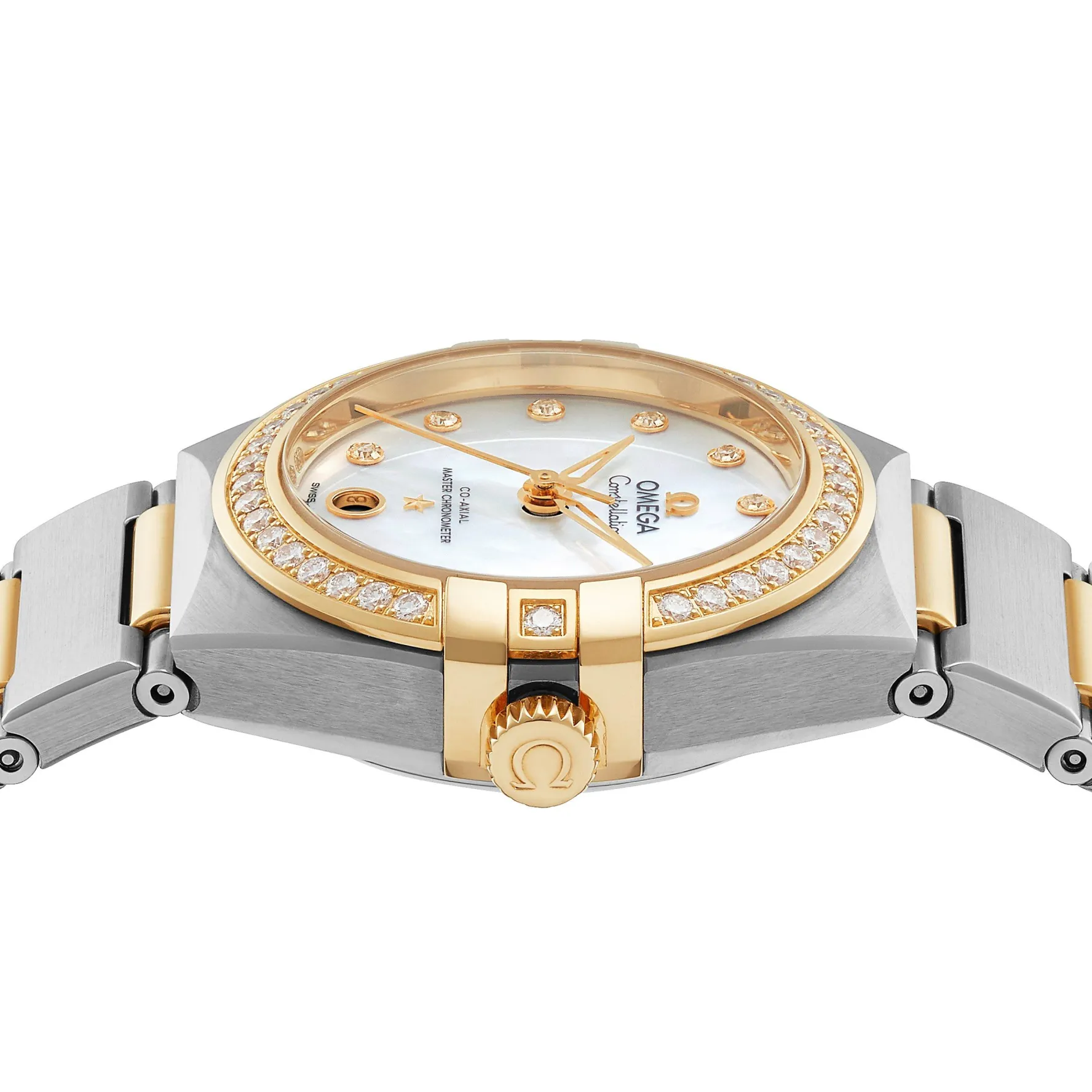 OMEGA Constellation 29mm 18K Gold Diamond Automatic Ladies Watch