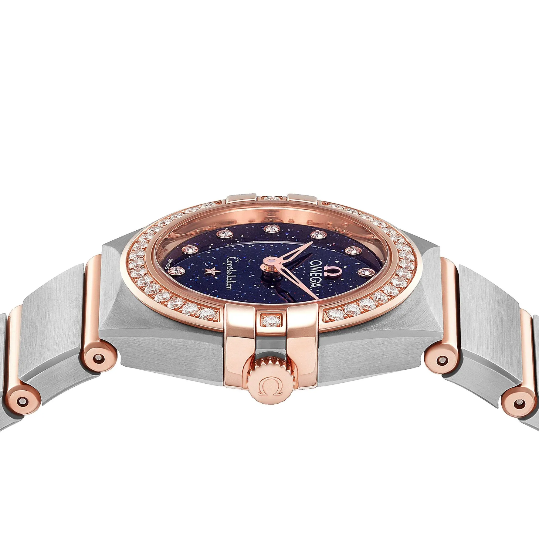 OMEGA Constellation 25mm 18K Sedna Gold Diamond Ladies Watch