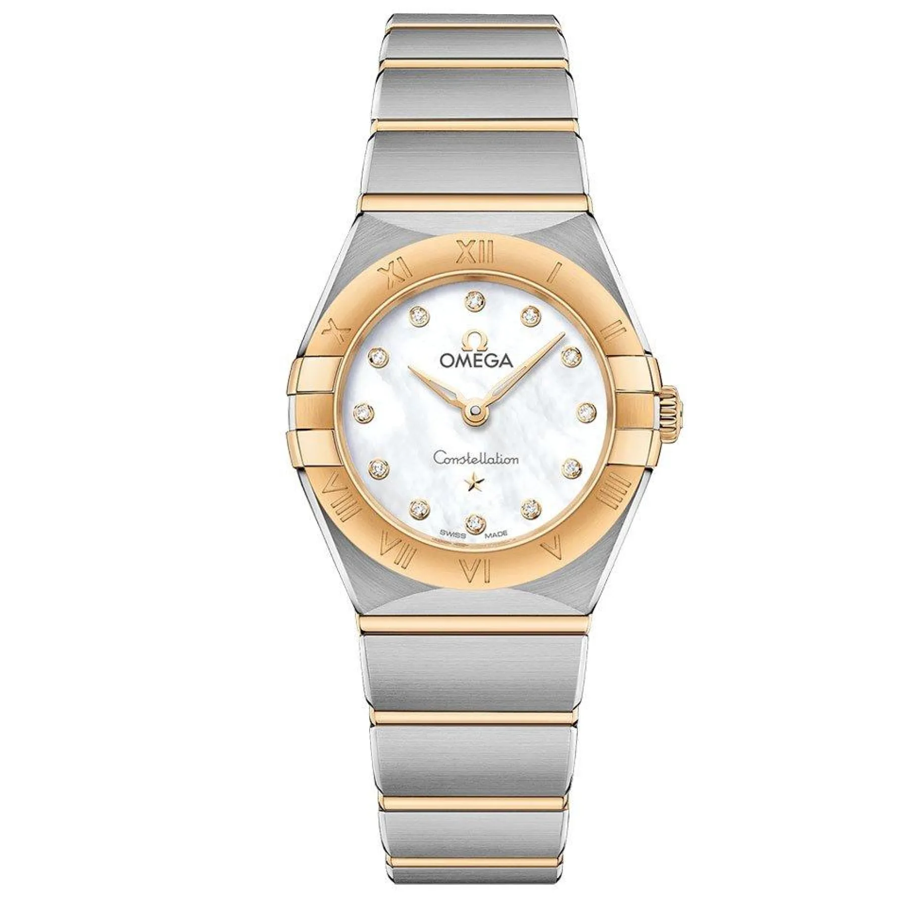 OMEGA Constellation 25mm 18K Gold Diamond Ladies Watch