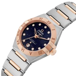 OMEGA Constellation 29mm 18K Rose Gold Diamond Automatic Ladies Watch