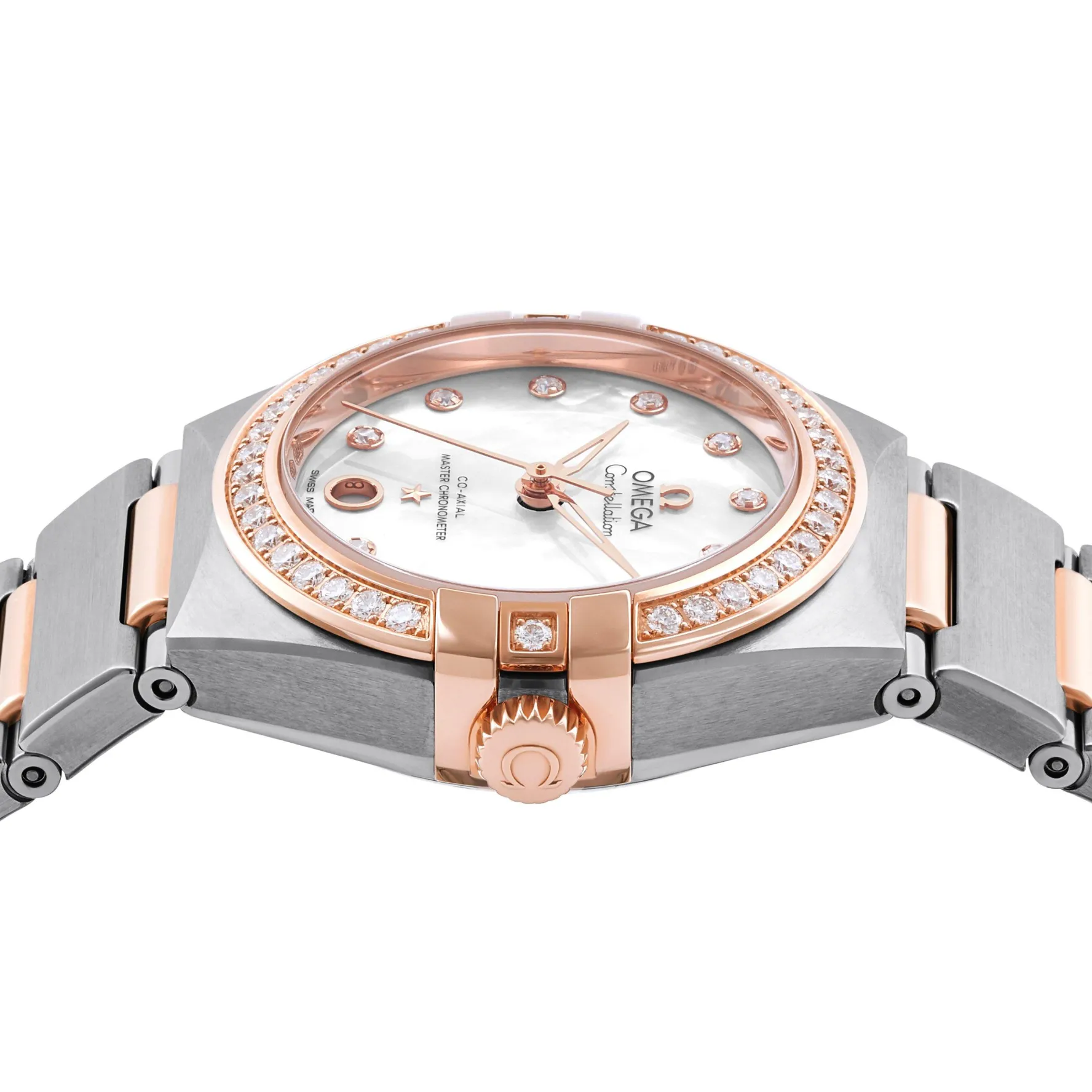 OMEGA Constellation 29mm 18K Sedna Gold Diamond Automatic Ladies Watch