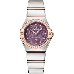 OMEGA Constellation 25mm Stainless Steel and 18K Sedna Gold Diamond Ladies Watch