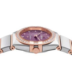 OMEGA Constellation 25mm Stainless Steel and 18K Sedna Gold Diamond Ladies Watch