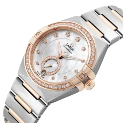 OMEGA Constellation 34mm Stainless Steel 18K Sedna Gold Automatic Ladies Watch