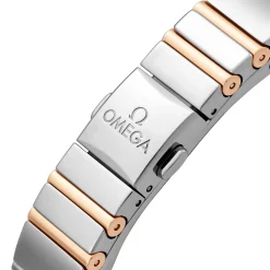 OMEGA Constellation 25mm Stainless Steel and Moonshine Gold Diamond Ladies Watch