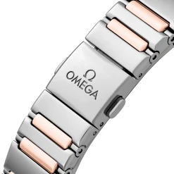 OMEGA Constellation 29mm Stainless Steel and 18K Sedna Gold Diamond Ladies Watch