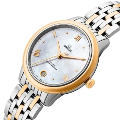 OMEGA De Ville Prestige 34mm Stainless Steel and 18K Yellow Gold Automatic Ladies Watch